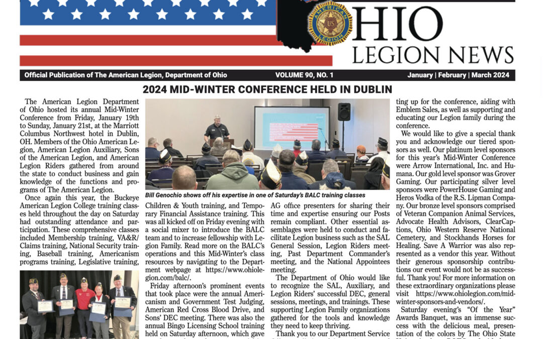 Ohio Legion News – Winter 2024