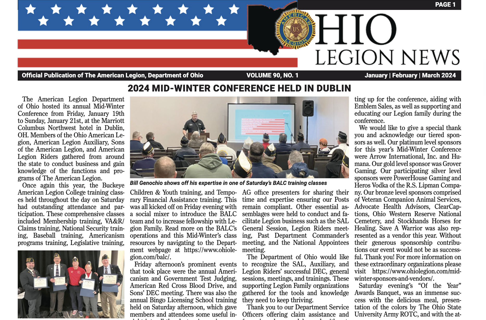 Ohio Legion News – Winter 2024