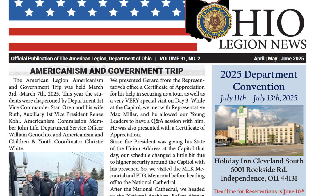 Ohio Legion News – Spring 2025
