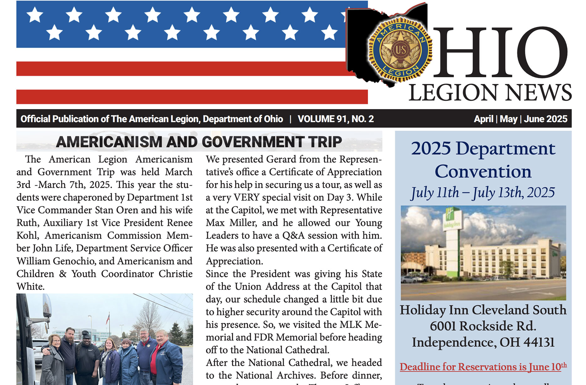 Ohio Legion News – Spring 2025