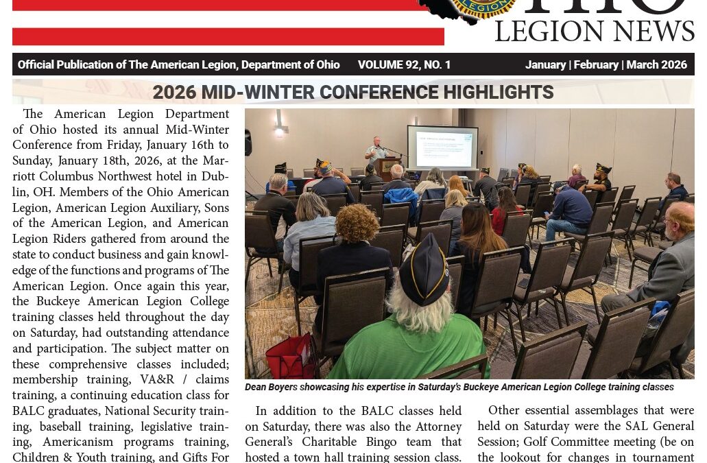 Ohio Legion News – Winter 2026